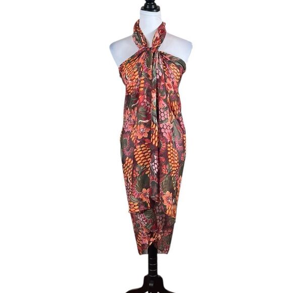 Sofia by Sofia Vergara Elegant Floral Swim Coverup Scarf, One Size, NWT - Picture 3 of 10